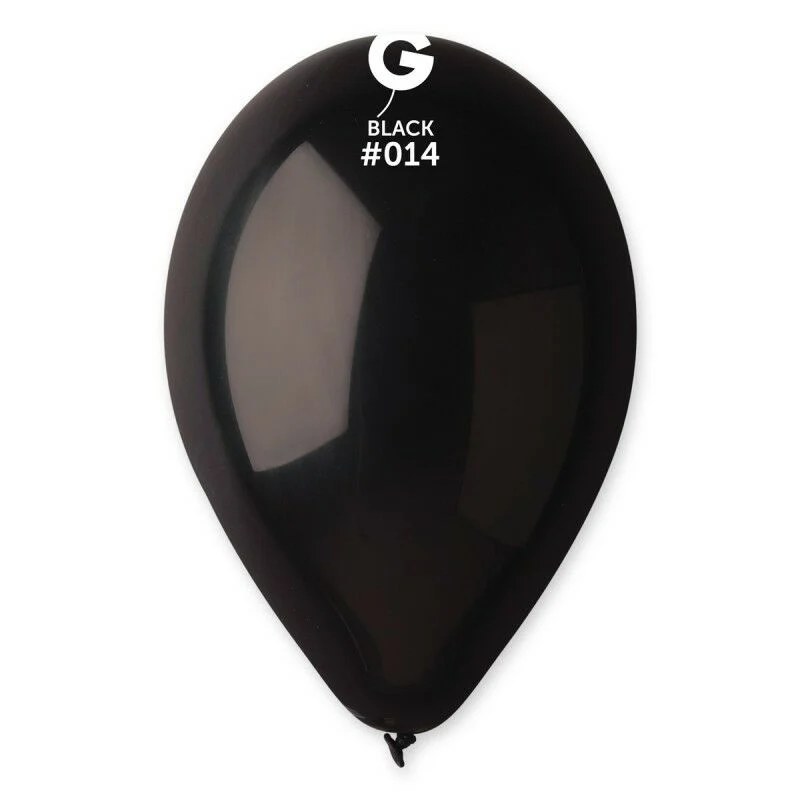 10’’%20Gemar%20Pastel%20Balon%20Siyah%20100%20adet