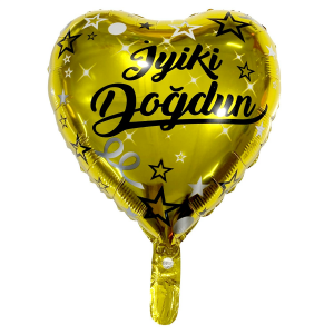 18%20inç%20İyi%20Ki%20Doğdun%20Baskılı%20Gold%20Renk%20Kalp%20Folyo%20Balon