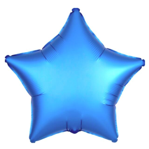 18%20inç%20Mavi%20Renk%20Yıldız%20Folyo%20Balon