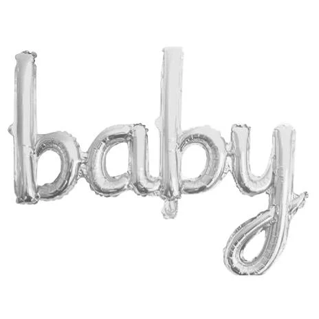 El%20Yazılı%20Baby%20Yazılı%20Gümüş%20Folyo%20Balon
