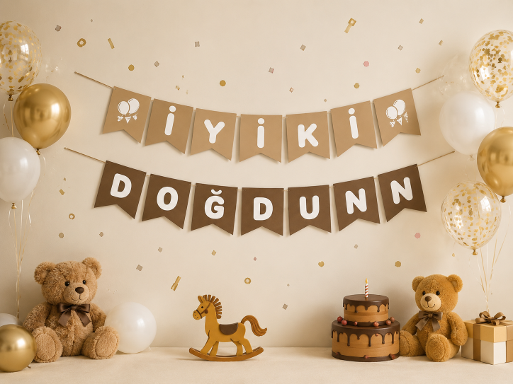 Doğum%20Günü%20Zarflı%20Banner%20Krem%20Kahve%20İyiki%20Doğdun