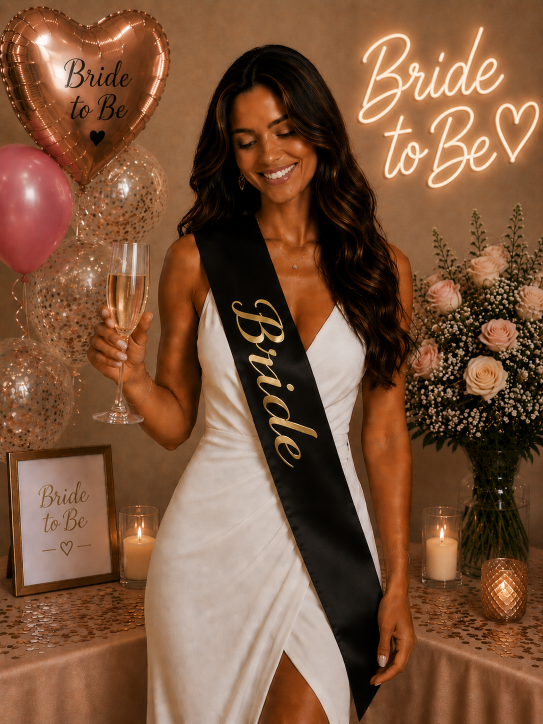 Bride%20Gold%20Yazılı%20Kuşak%20Siyah%20Renk