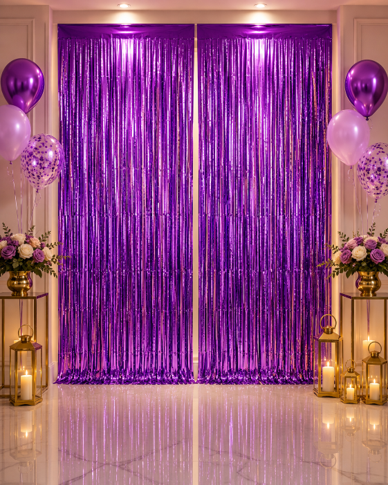 Metalize%20Arka%20Fon%20Perde%20Mor%2090x190%20cm