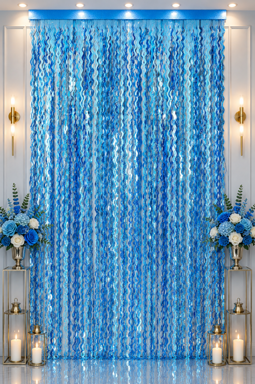 Metalize%20Arka%20Fon%20Perde%20Dalgalı%20Hologramlı%20Mavi%20100x200%20cm