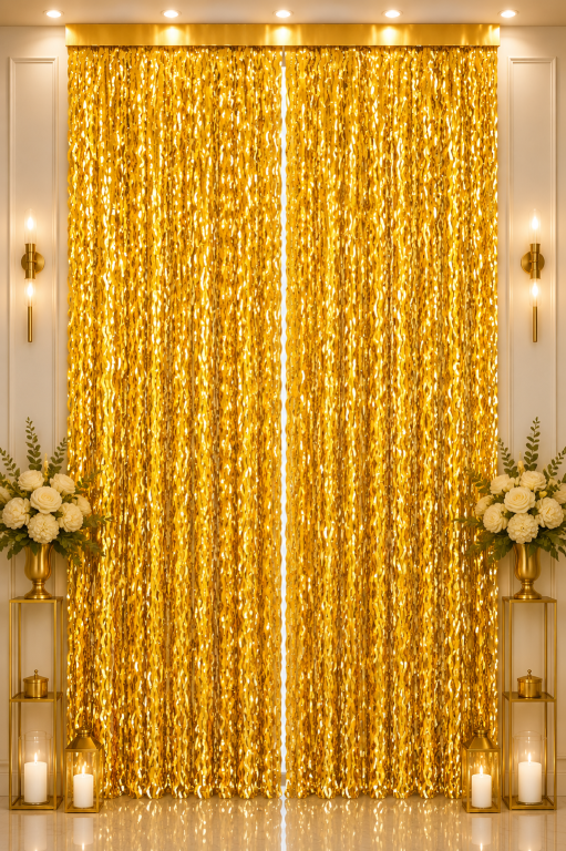Metalize%20Arka%20Fon%20Perde%20Dalgalı%20Gold%20100x200%20cm