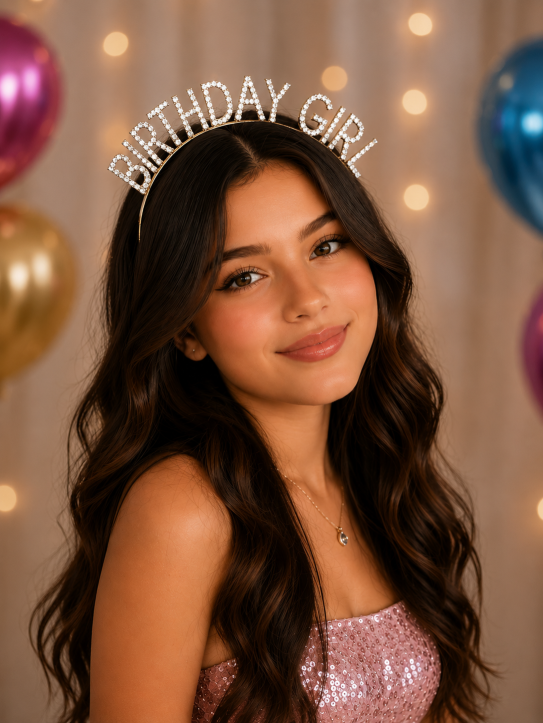 Doğum%20Günü%20Birthday%20Girl%20Taşlı%20Taç%20Gümüş