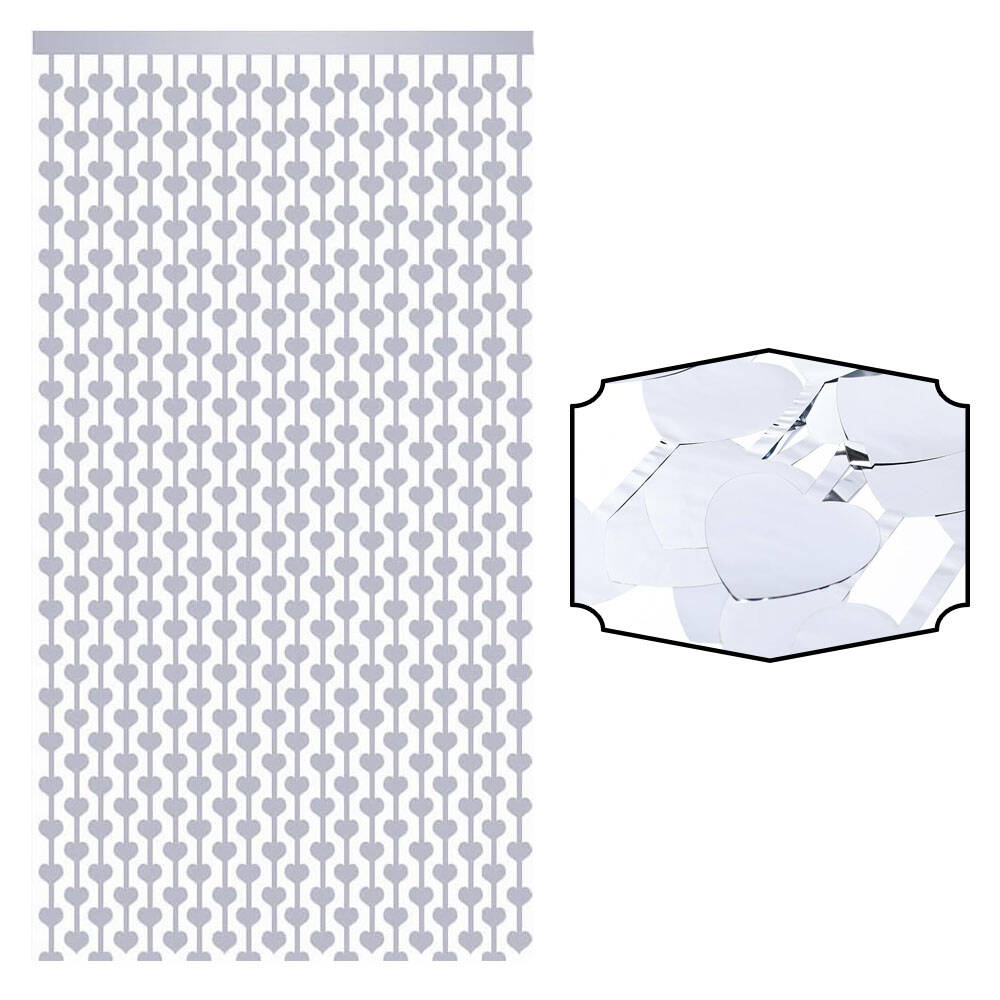 Metalize%20Arka%20Fon%20Perde%20Kalp%20Gümüş%20100x200%20cm