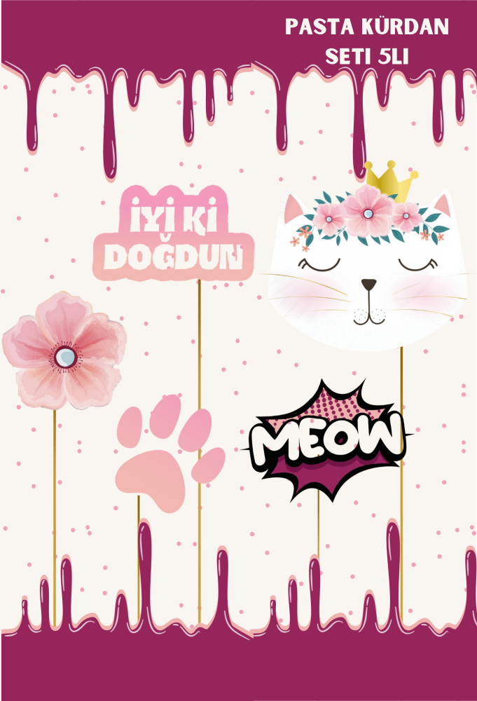 Kedi%20Pasta%20Üstü%20Kürdan%205li