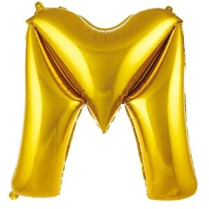 Harf%20Folyo%20Balon%20Altın%20M-40%20İnç