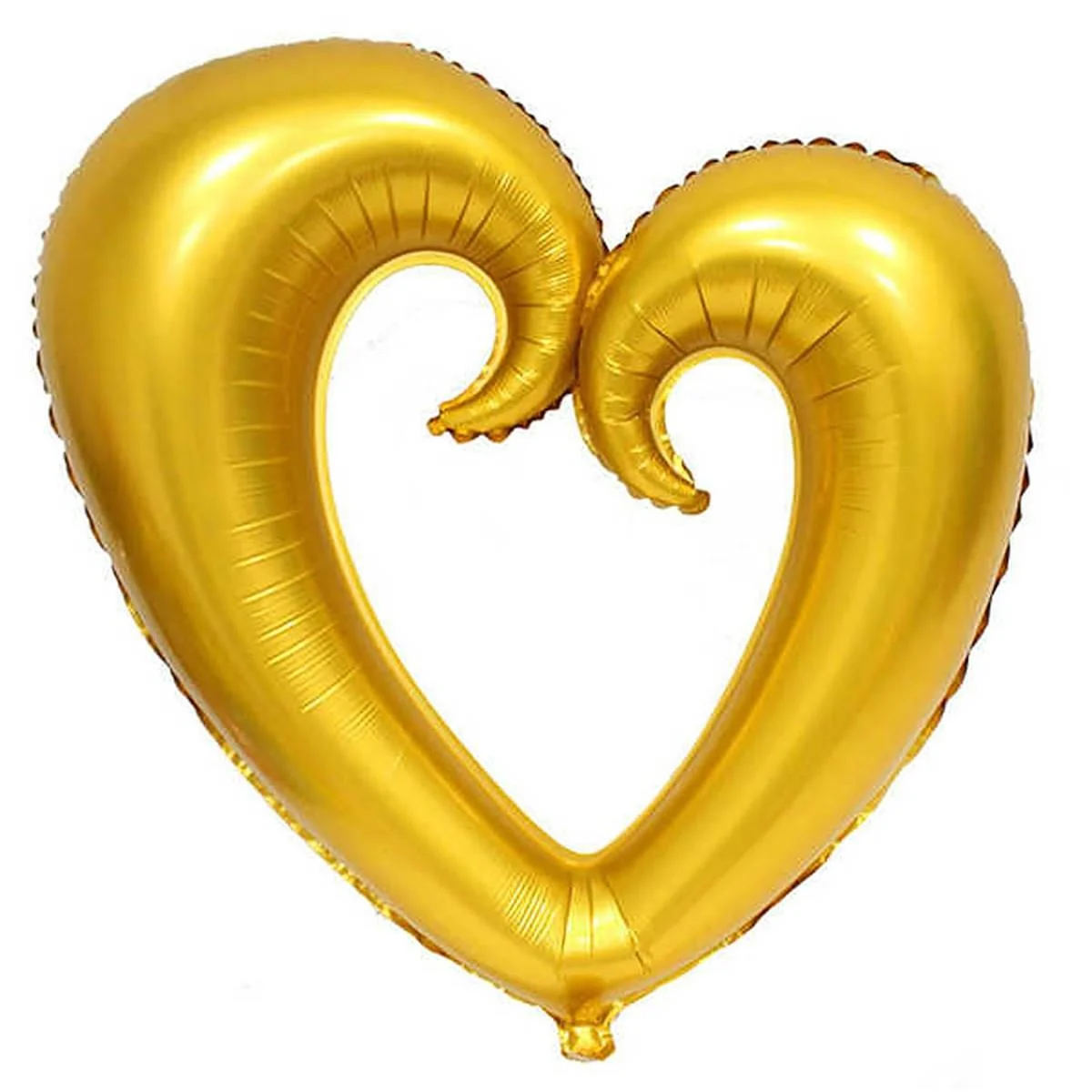 Ortası%20Boş%20Gold%20Kalp%20Folyo%20Balon