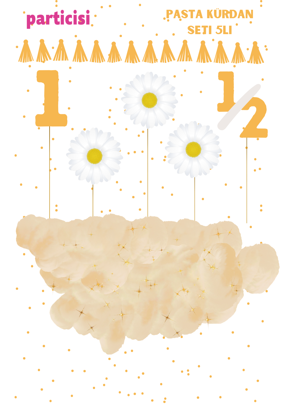 Papatya%20Pasta%20Üstü%20Kürdan%205li