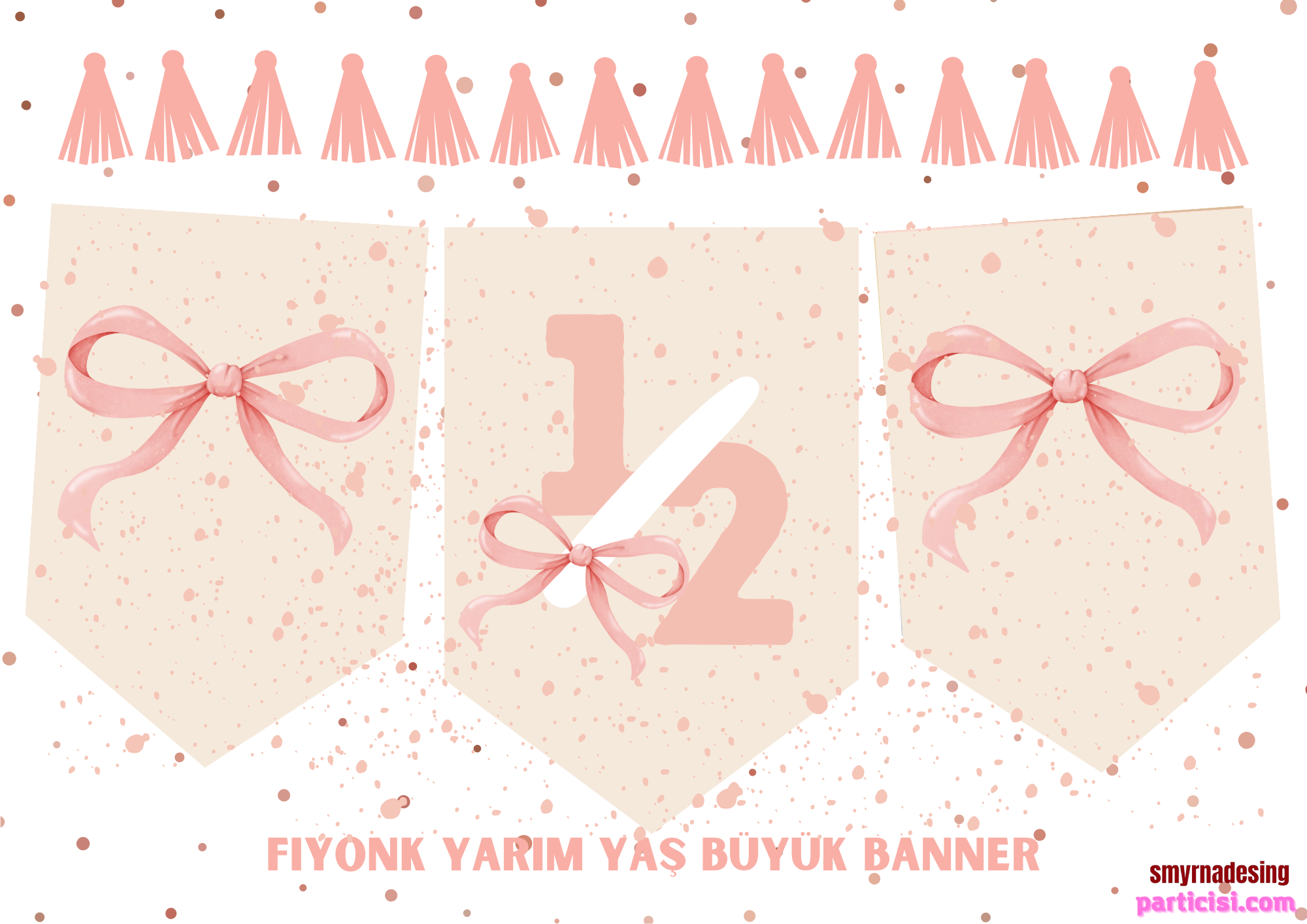 1/2%20Ay%20Doğum%20Günü%20Pembe%20Fiyonk%20Banner