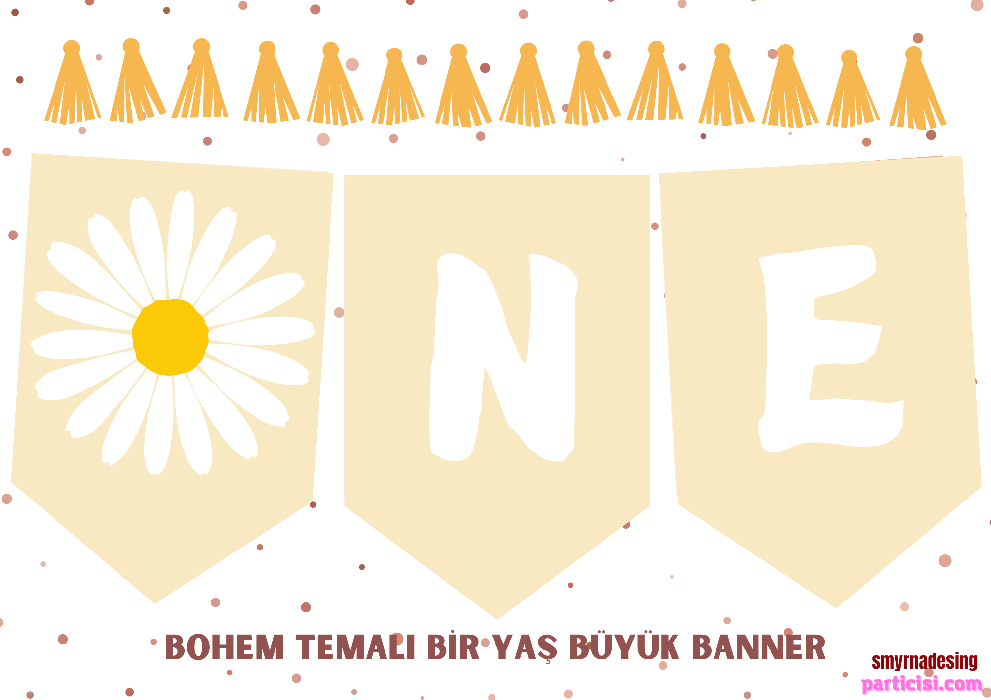 1%20Yaş%20Doğum%20Günü%20Papatya%20Banner