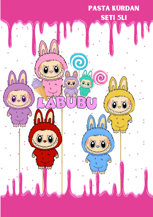 Labubu%20Pasta%20Üstü%20Kürdan%205li