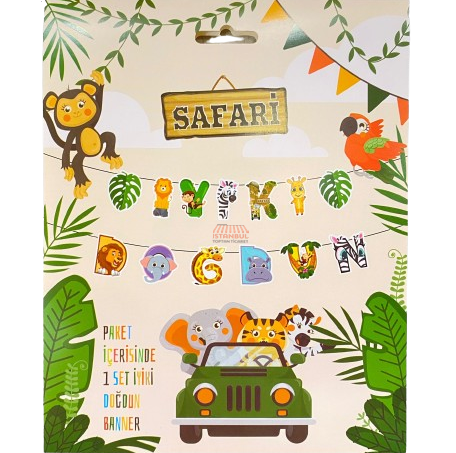 İyi%20Ki%20Doğdun%20Safari%20Dekoratif%20Banner