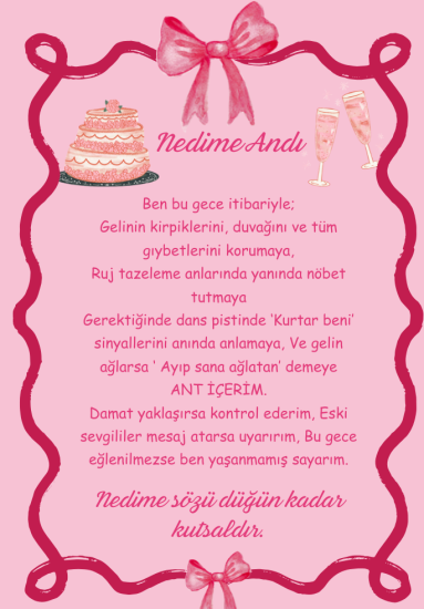Bride To Be Partisi Nedime Andı