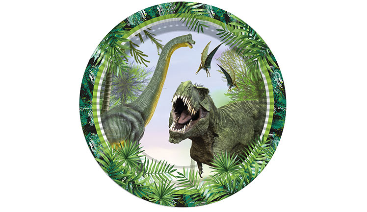 B.E. Doğum Günü Lisanslı Jurassic Park Tabak 8li