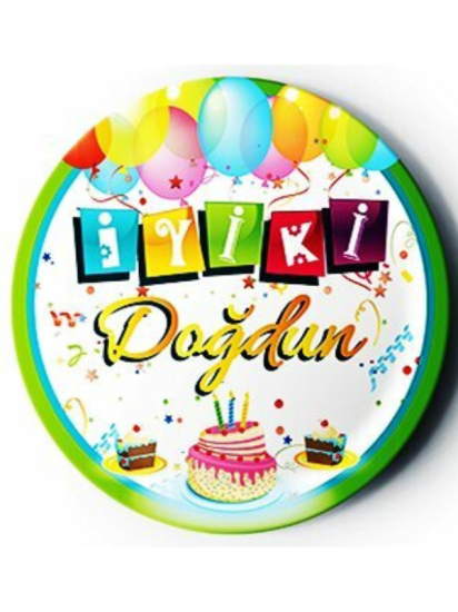 Doğum Günü İyi Ki Doğdun Tabak 8li