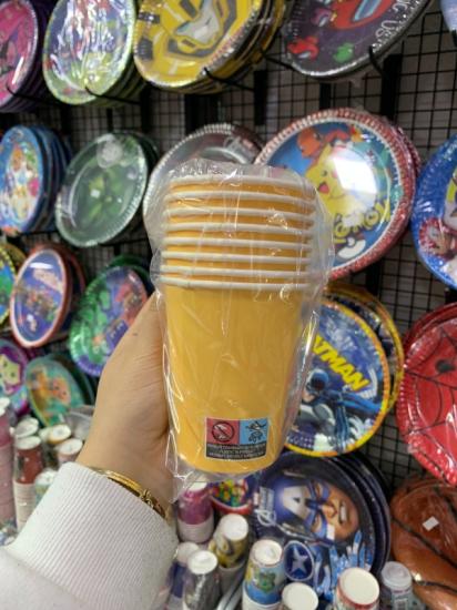 Doğum Günü Hardal Sarısı Bardak 8li