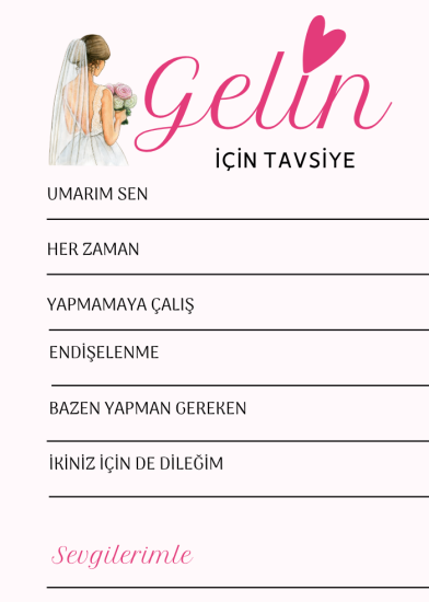 Bride To Be Partisi Oyun Kartı