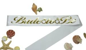 Bride To Be Gold Yazılı Kuşak Beyaz Renk