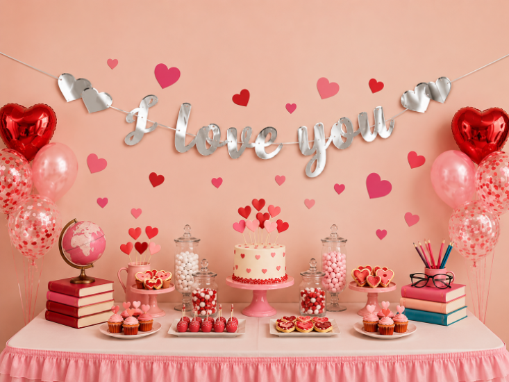 Kaligrafi Banner I Love You Gümüş