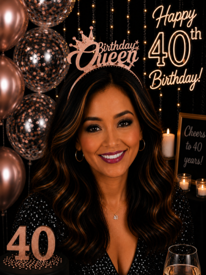 Birthday Queen Taç Rosegold