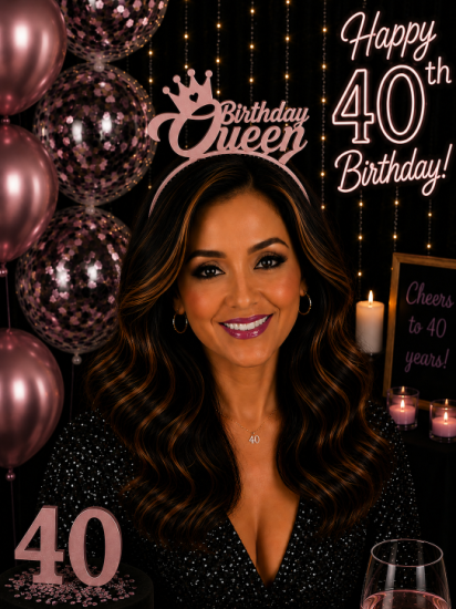 Birthday Queen Taç Pembe
