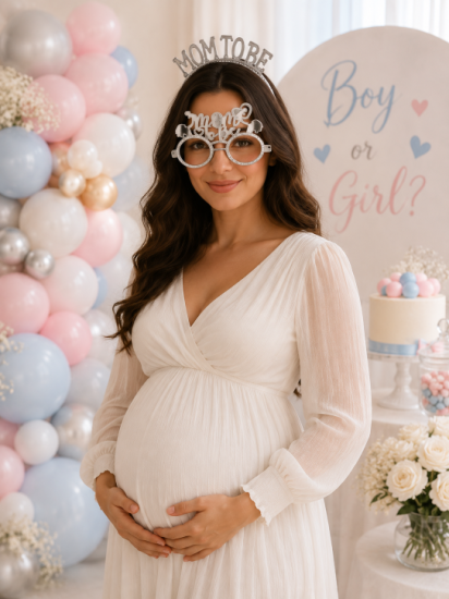 Mom To Be Taç Gözlük Seti Gümüş