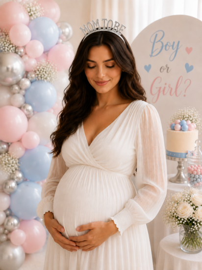 Mom To Be Mika Taç Gümüş