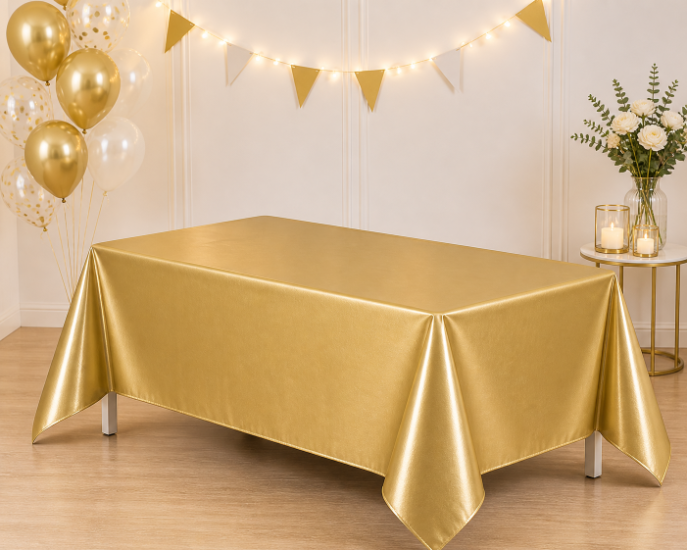 Doğum Günü Kullan At Masa Örtüsü Gold