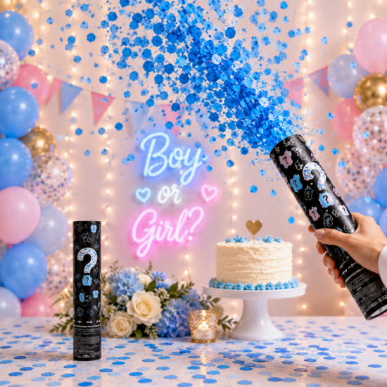 Cinsiyet Konfetisi Mavi