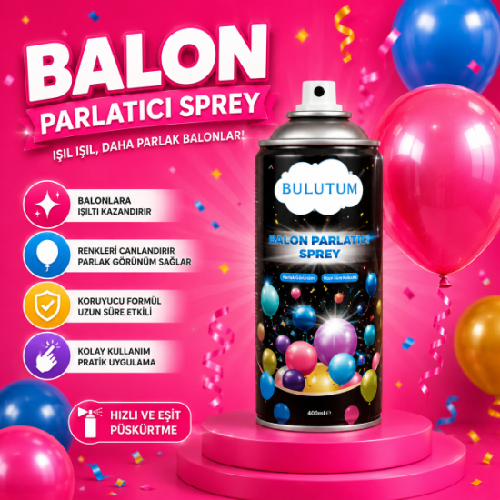 Balon Parlatıcı Sprey Bulutum