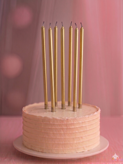 Parti Mumu Metalik  Altın 20 cm