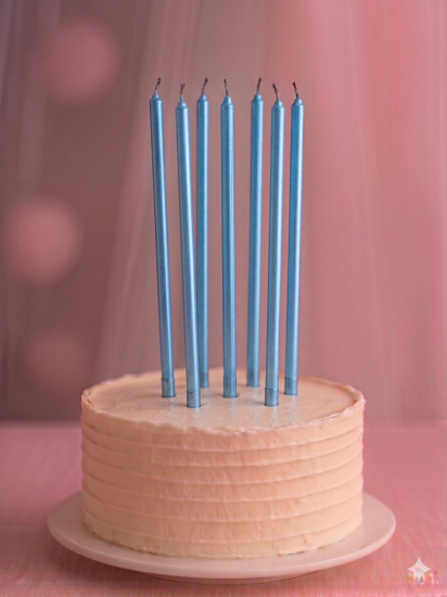 Parti Mumu Metalik Mavi 20 cm