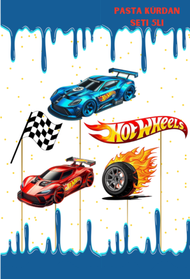 Hotwheels Pasta Üstü Kürdan 5li