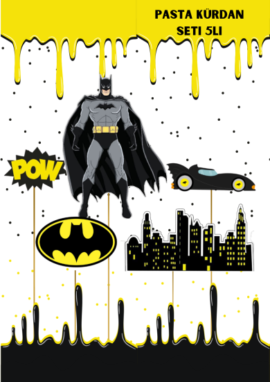 Yarasa Pasta Üstü Kürdan 5li