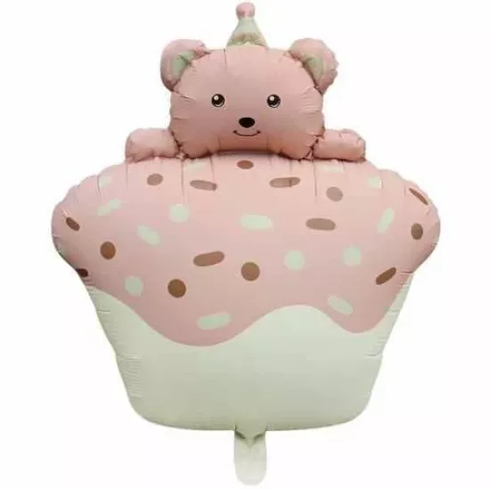 Pembe Retro Kek Folyo Balon