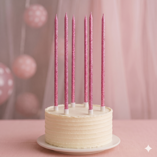 Parti Mumu Simli Pembe 15 cm