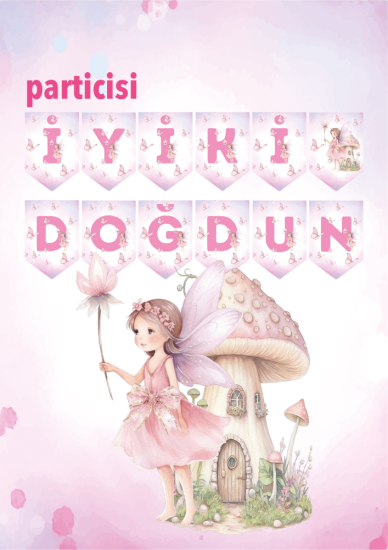 Peri Kızı İyiki Doğdun Banner