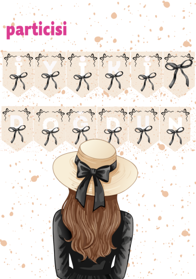 Siyah Fiyonk İyiki Doğdun Banner