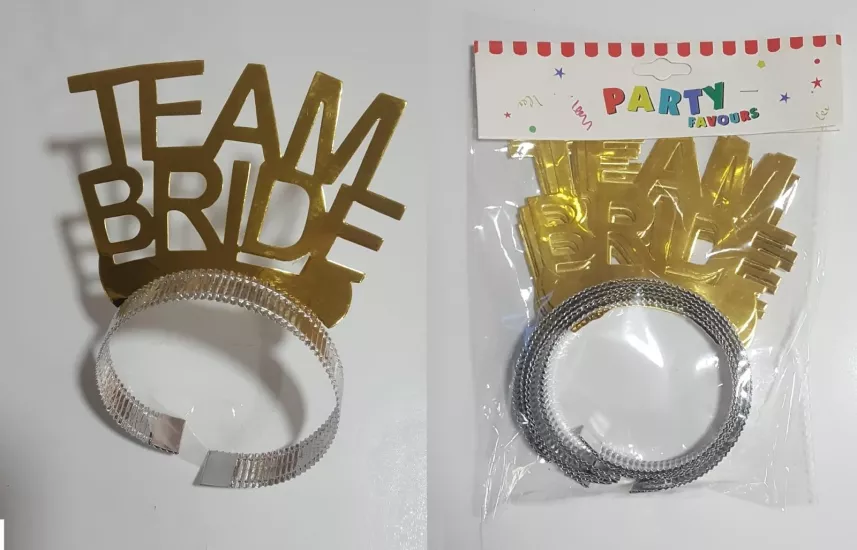 Team Bride Karton Taç 6 adet