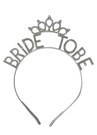 Bride To Be Taşlı Taç Gümüş