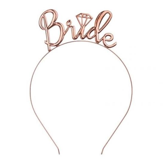 Bride Metal Taç Rosegold