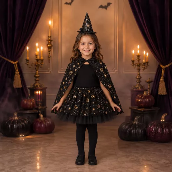 Halloween Cadı Çocuk Kostümü