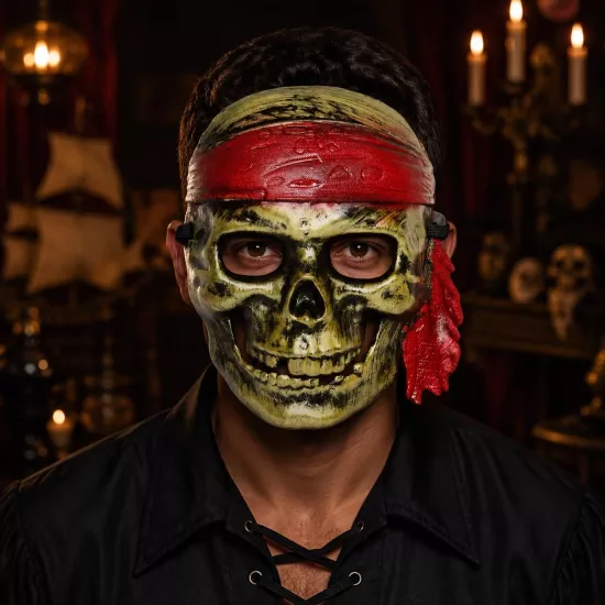 Halloween Korsan Kuru Kafa Maske
