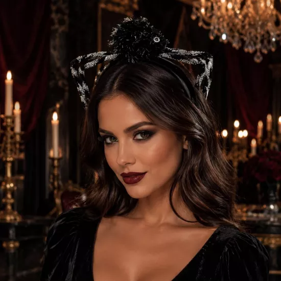 Halloween Örümcekli Taç