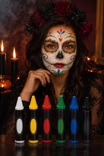 Halloween 6lı Yüz Boyası