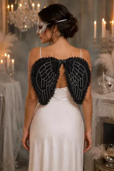 Halloween Siyah Melek Kanadı