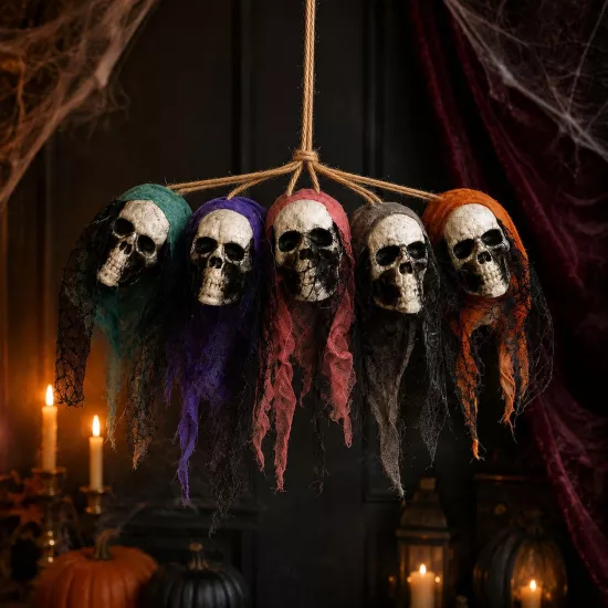 Halloween Dekorları | Balkabağı, İskelet ve Işıklı Süsler